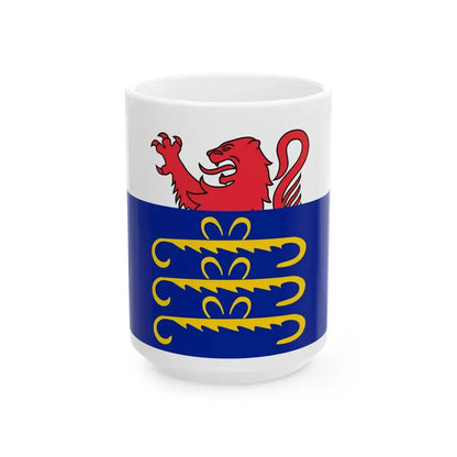 Flag of Pays de Gex (France) White Coffee Mug 15oz - Go Mug Yourself