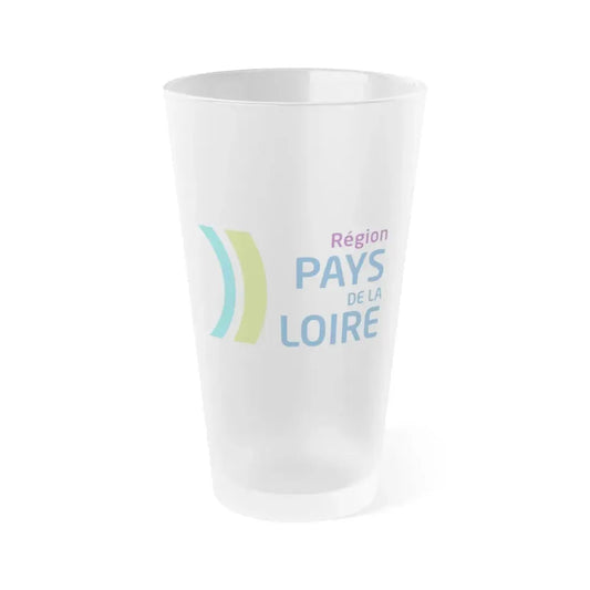 Flag of Pays de la Loire France 2 - Frosted Pint Glass 16oz 16oz Frosted - Go Mug Yourself