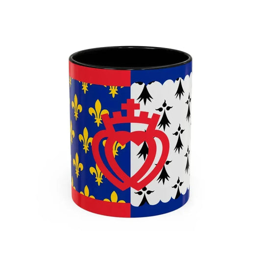 Flag of Pays de la Loire France - Accent Coffee Mug 11oz Black - Go Mug Yourself