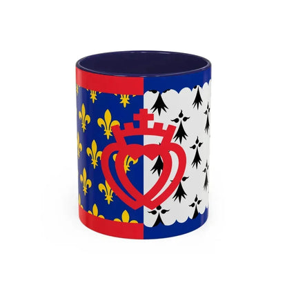 Flag of Pays de la Loire France - Accent Coffee Mug 11oz Navy - Go Mug Yourself