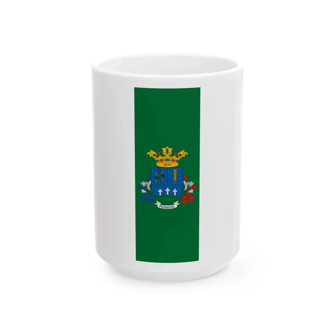 Flag of Pazmand (Hungary) White Coffee Mug 15oz - Go Mug Yourself