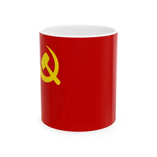 Flag of PCP-Sendero Luminoso (Peru) White Coffee Mug 11oz - Go Mug Yourself