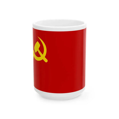Flag of PCP-Sendero Luminoso (Peru) White Coffee Mug 15oz - Go Mug Yourself