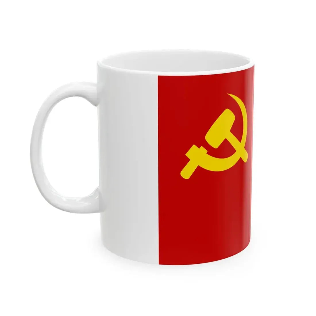 Flag of PCP-Sendero Luminoso (Peru) White Coffee Mug - Go Mug Yourself