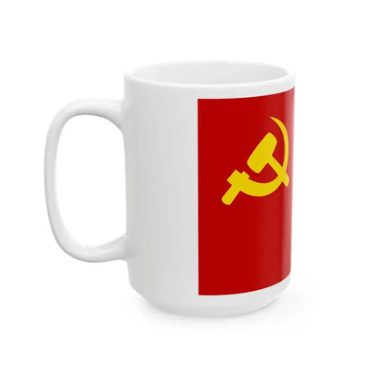 Flag of PCP-Sendero Luminoso (Peru) White Coffee Mug - Go Mug Yourself