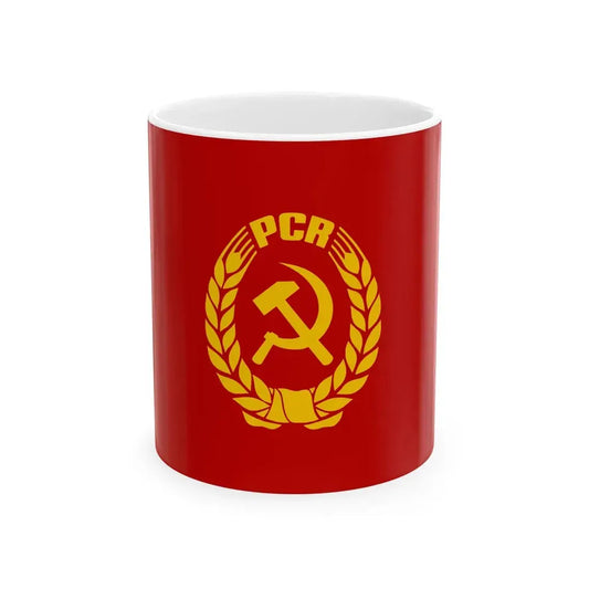 Flag of PCR (Oman) White Coffee Mug 11oz - Go Mug Yourself