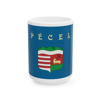 Flag of Pecel (Hungary) White Coffee Mug 15oz - Go Mug Yourself
