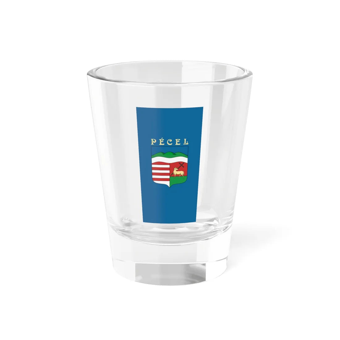 Flag of Pecel vertical (Hungary) Shot Glass 1.5oz 1.5oz - Go Mug Yourself