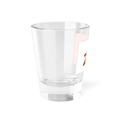 Flag of Pechora rayon Komia (Russia) Shot Glass 1.5oz - Go Mug Yourself