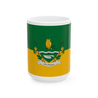 Flag of Pecsbagota (Hungary) White Coffee Mug 15oz - Go Mug Yourself