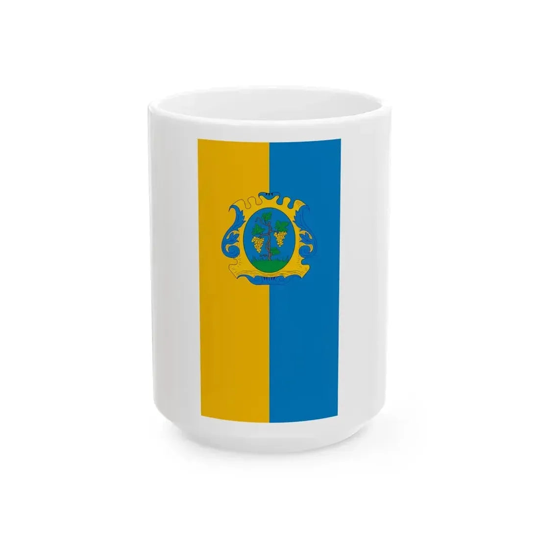 Flag of Pecsely (Hungary) White Coffee Mug 15oz - Go Mug Yourself