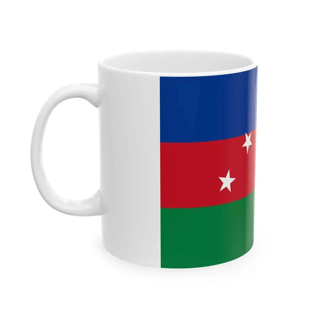 Flag of Pedro Moncayo (Ecuador) White Coffee Mug - Go Mug Yourself