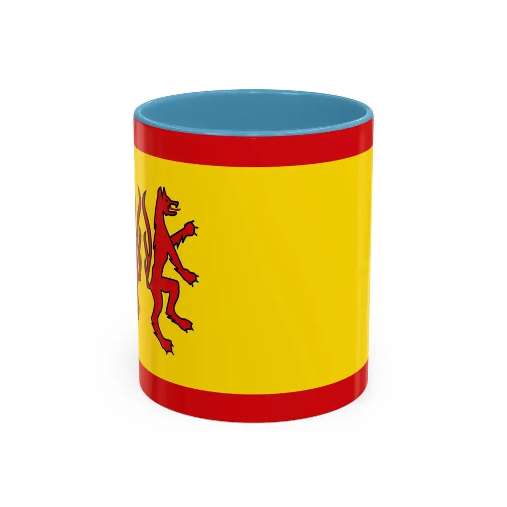 Flag of Peine Germany - Accent Coffee Mug 11oz Light Blue - Go Mug Yourself