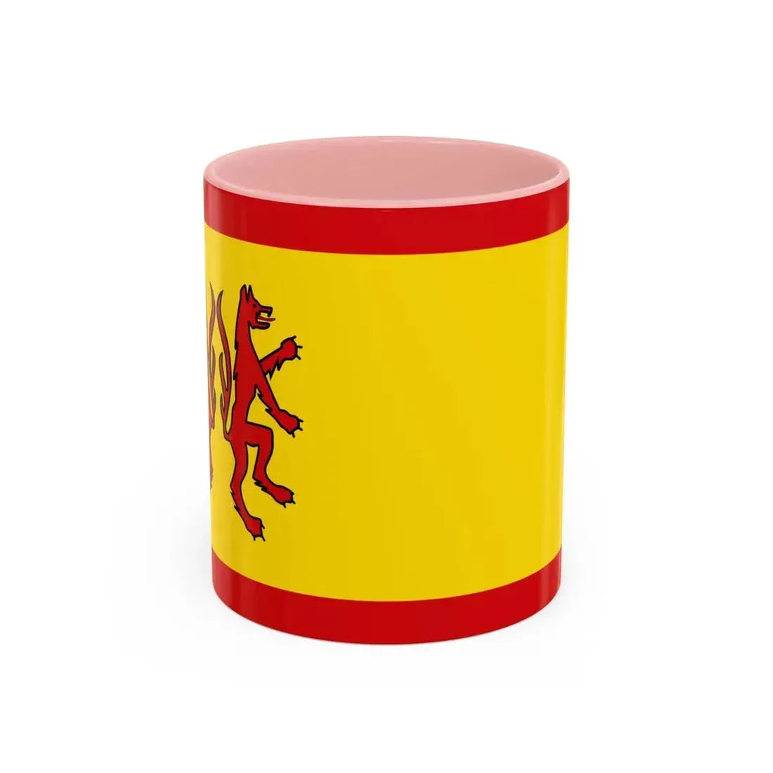Flag of Peine Germany - Accent Coffee Mug 11oz Pink - Go Mug Yourself