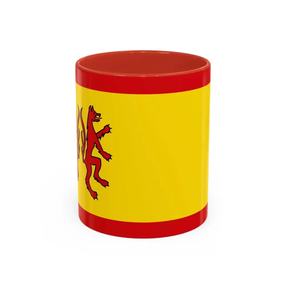 Flag of Peine Germany - Accent Coffee Mug 11oz Red - Go Mug Yourself
