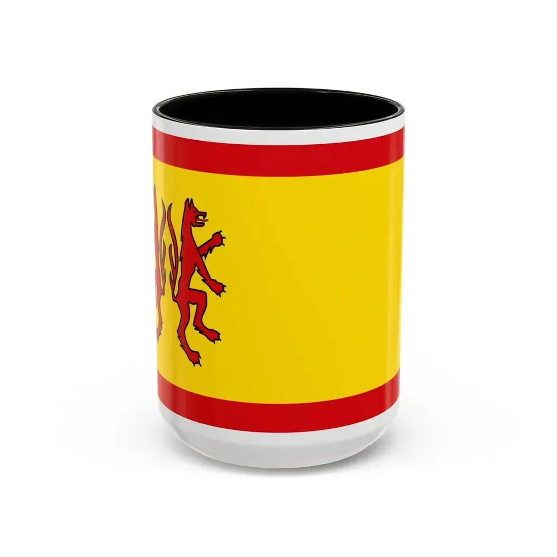 Flag of Peine Germany - Accent Coffee Mug 15oz Black - Go Mug Yourself