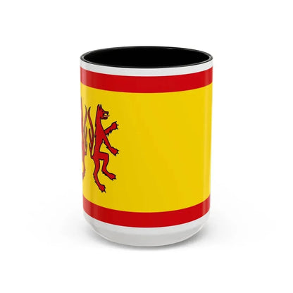 Flag of Peine Germany - Accent Coffee Mug 15oz Black - Go Mug Yourself