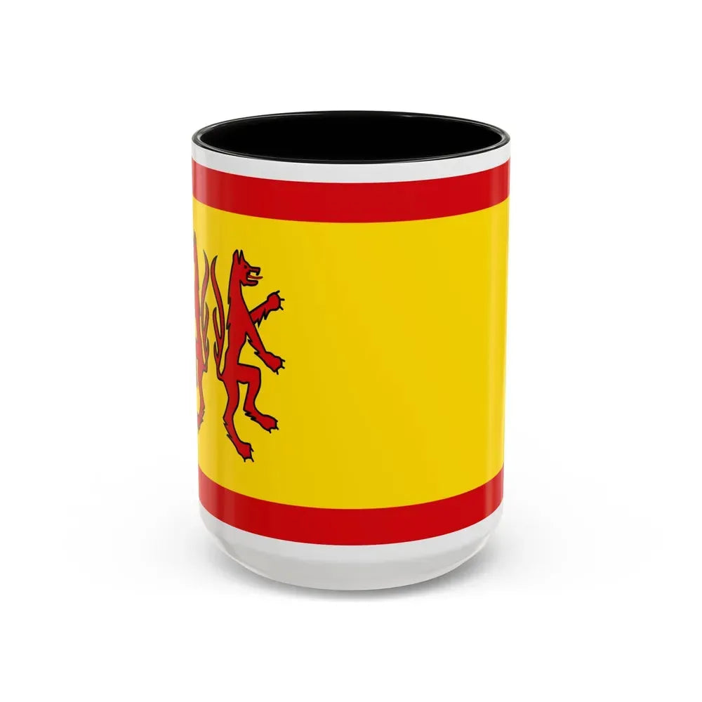 Flag of Peine Germany - Accent Coffee Mug 15oz Black - Go Mug Yourself