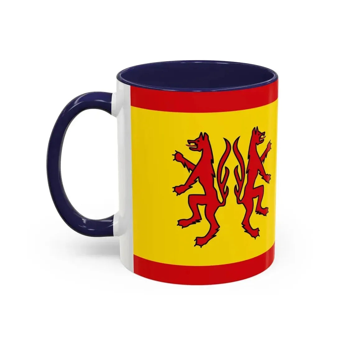 Flag of Peine Germany - Accent Coffee Mug - Go Mug Yourself