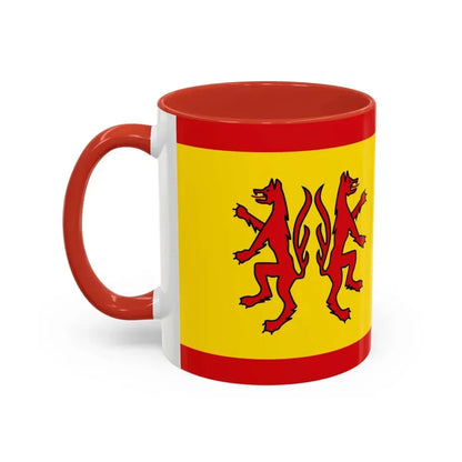 Flag of Peine Germany - Accent Coffee Mug - Go Mug Yourself