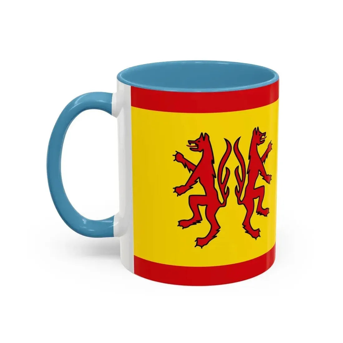 Flag of Peine Germany - Accent Coffee Mug - Go Mug Yourself