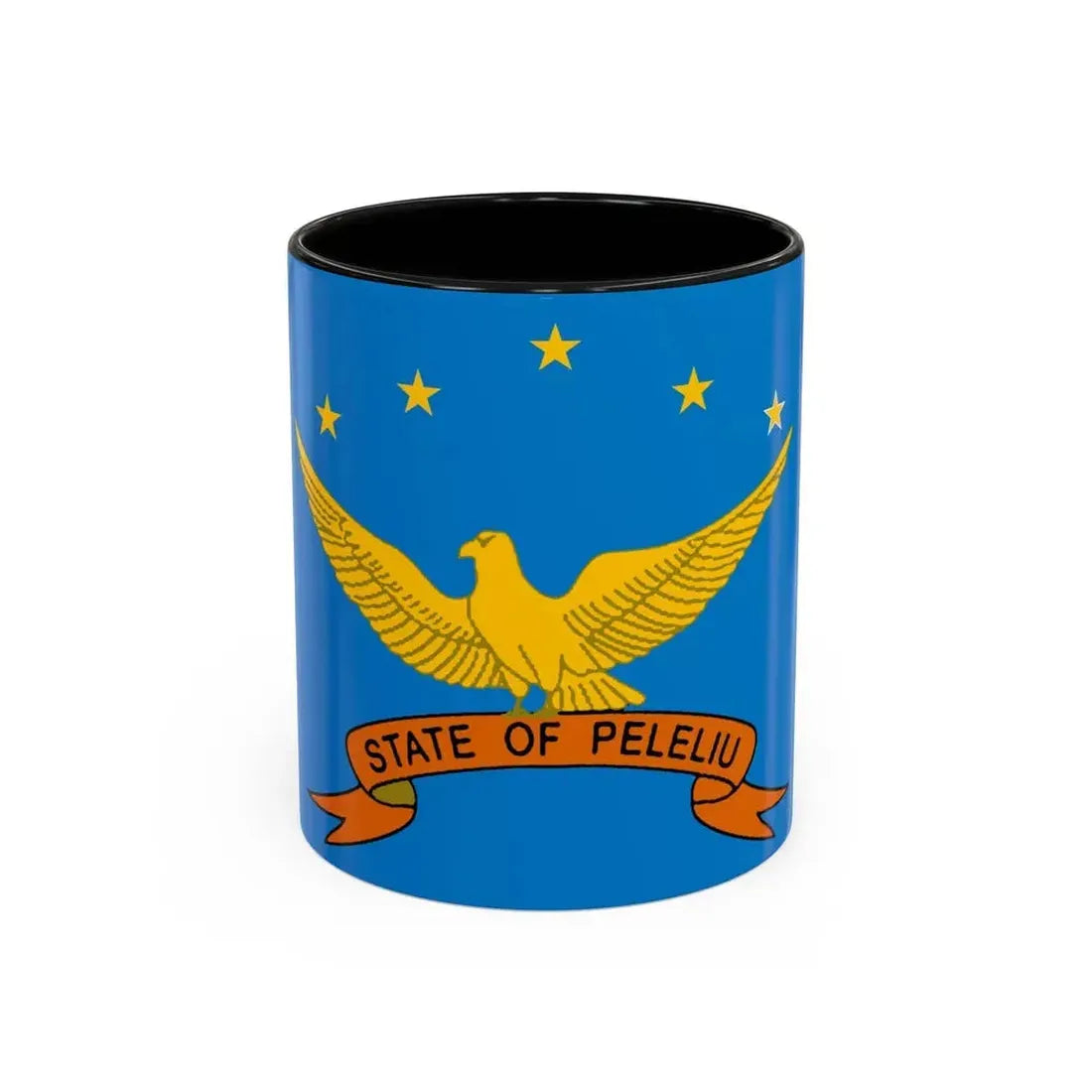 Flag of Peleliu Palau - Accent Coffee Mug 11oz Black - Go Mug Yourself