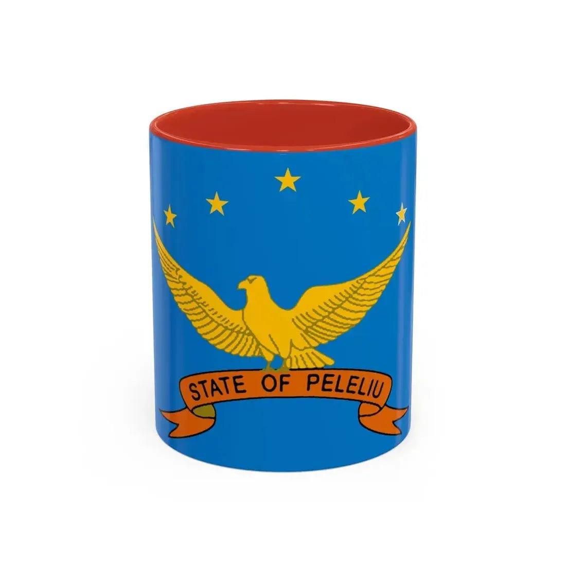 Flag of Peleliu Palau - Accent Coffee Mug 11oz Red - Go Mug Yourself