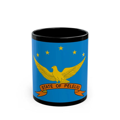 Flag of Peleliu Palau - Black Coffee Mug-11oz-Go Mug Yourself