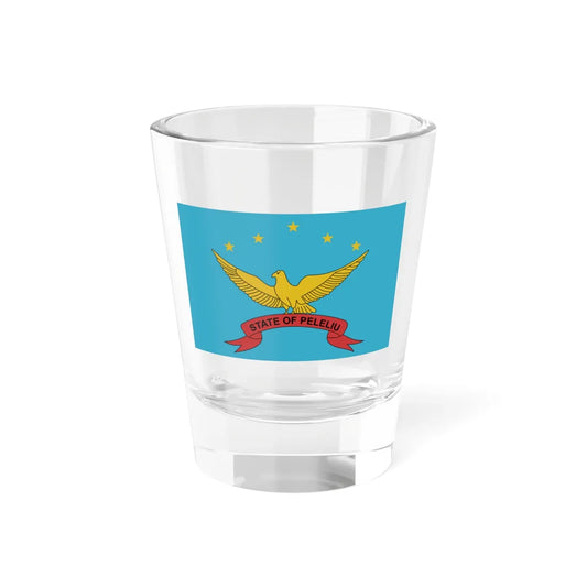 Flag of Peleliu (Palau) Shot Glass 1.5oz 1.5oz - Go Mug Yourself