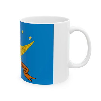 Flag of Peleliu Palau - White Coffee Mug-Go Mug Yourself