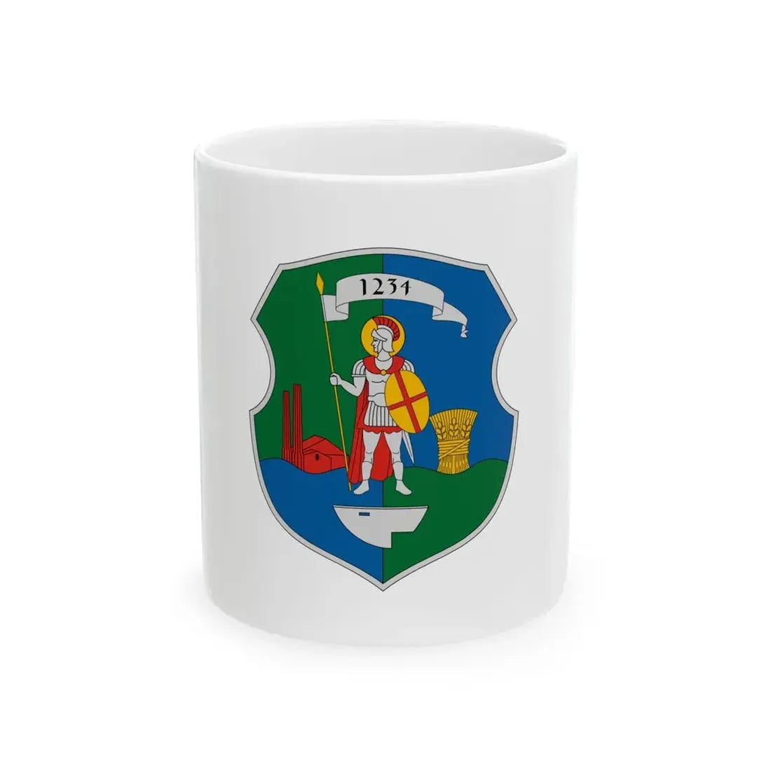 Flag of Pely (Hungary) White Coffee Mug 11oz - Go Mug Yourself