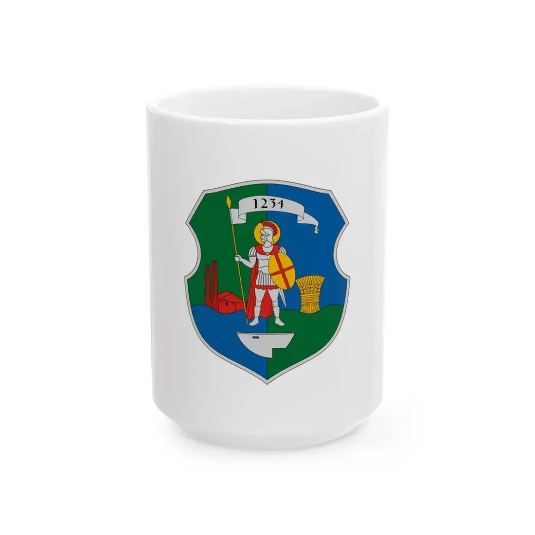 Flag of Pely (Hungary) White Coffee Mug 15oz - Go Mug Yourself