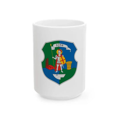Flag of Pely (Hungary) White Coffee Mug 15oz - Go Mug Yourself