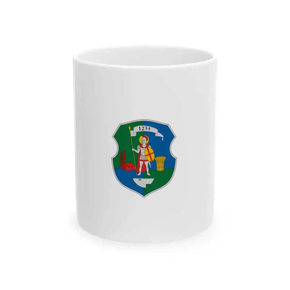 Flag of Pely vertical (Hungary) White Coffee Mug 11oz - Go Mug Yourself