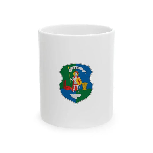 Flag of Pely vertical (Hungary) White Coffee Mug 11oz - Go Mug Yourself