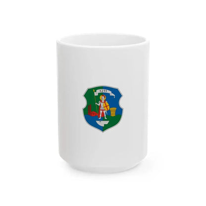 Flag of Pely vertical (Hungary) White Coffee Mug 15oz - Go Mug Yourself