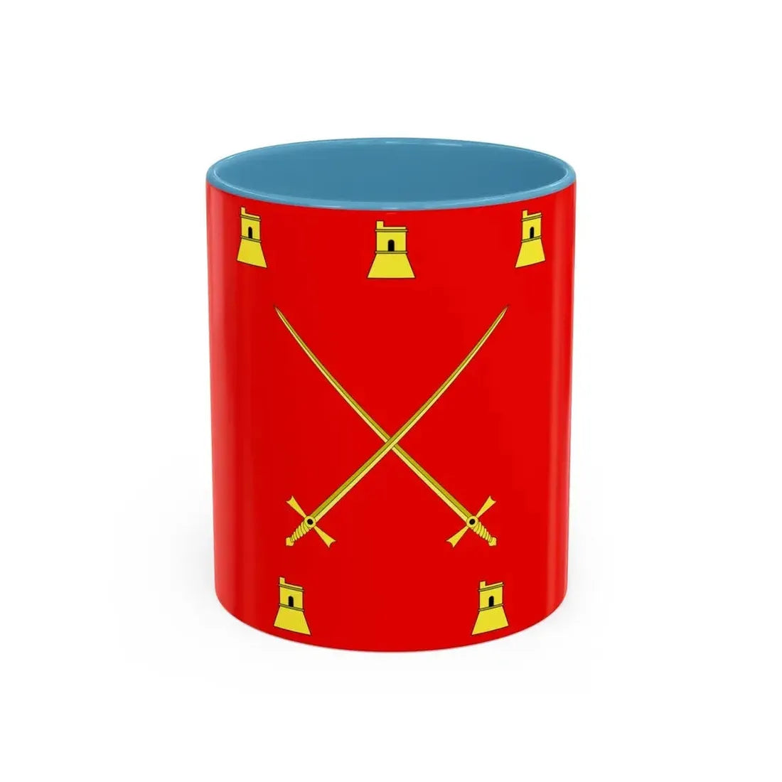 Flag of Pembroke Malta - Accent Coffee Mug 11oz Light Blue - Go Mug Yourself