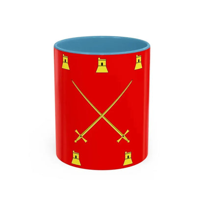Flag of Pembroke Malta - Accent Coffee Mug 11oz Light Blue - Go Mug Yourself