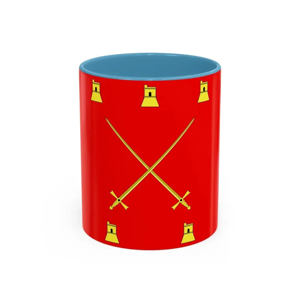 Flag of Pembroke Malta - Accent Coffee Mug 11oz Light Blue - Go Mug Yourself