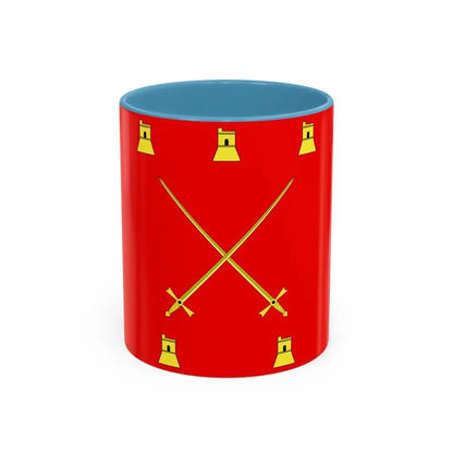Flag of Pembroke Malta - Accent Coffee Mug 11oz Light Blue - Go Mug Yourself