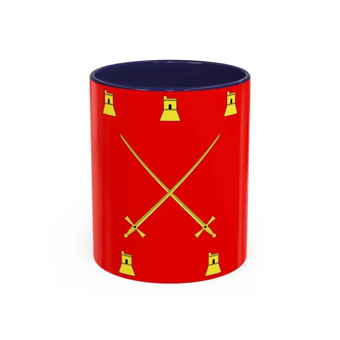 Flag of Pembroke Malta - Accent Coffee Mug 11oz Navy - Go Mug Yourself