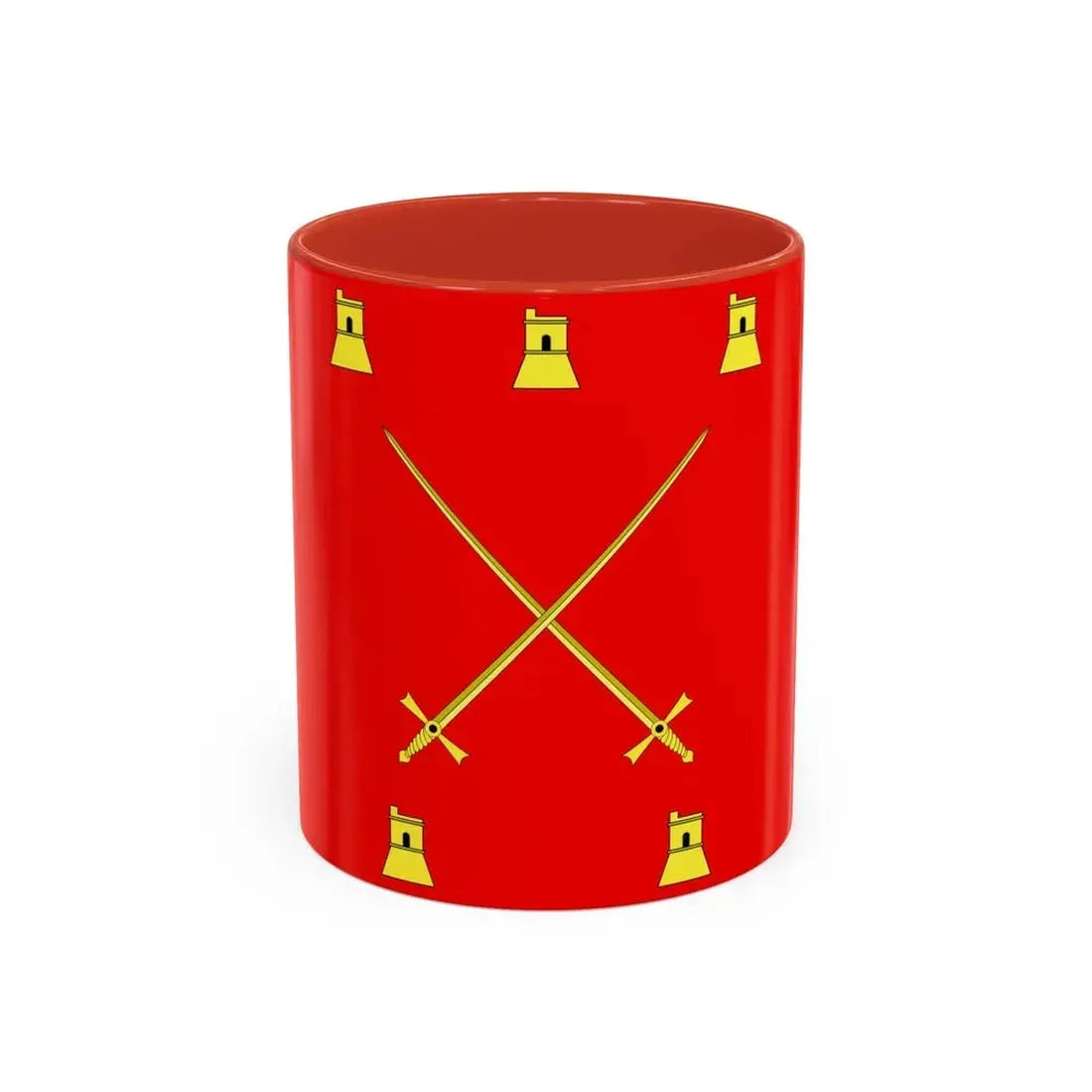 Flag of Pembroke Malta - Accent Coffee Mug 11oz Red - Go Mug Yourself