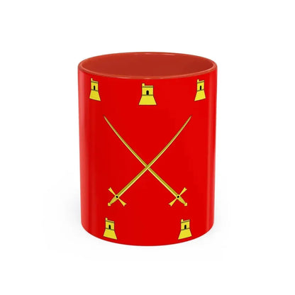 Flag of Pembroke Malta - Accent Coffee Mug 11oz Red - Go Mug Yourself