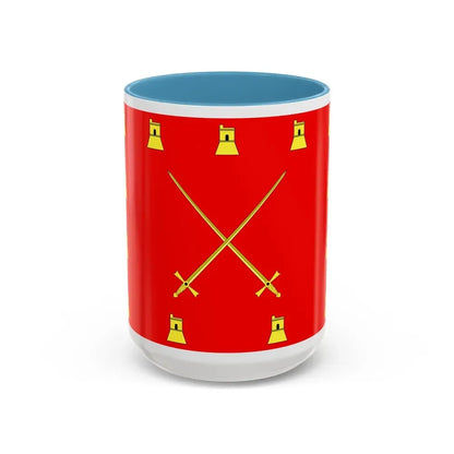 Flag of Pembroke Malta - Accent Coffee Mug 15oz Light Blue - Go Mug Yourself