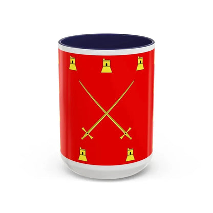 Flag of Pembroke Malta - Accent Coffee Mug 15oz Navy - Go Mug Yourself