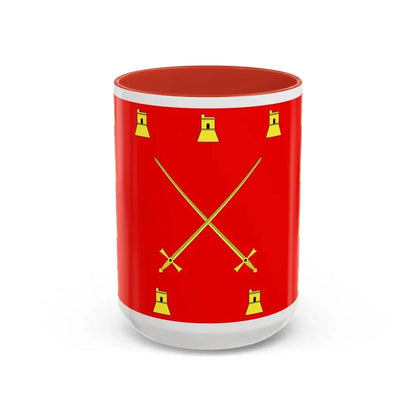 Flag of Pembroke Malta - Accent Coffee Mug 15oz Red - Go Mug Yourself
