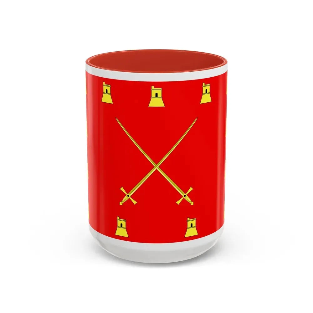 Flag of Pembroke Malta - Accent Coffee Mug 15oz Red - Go Mug Yourself