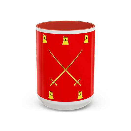 Flag of Pembroke Malta - Accent Coffee Mug 15oz Red - Go Mug Yourself