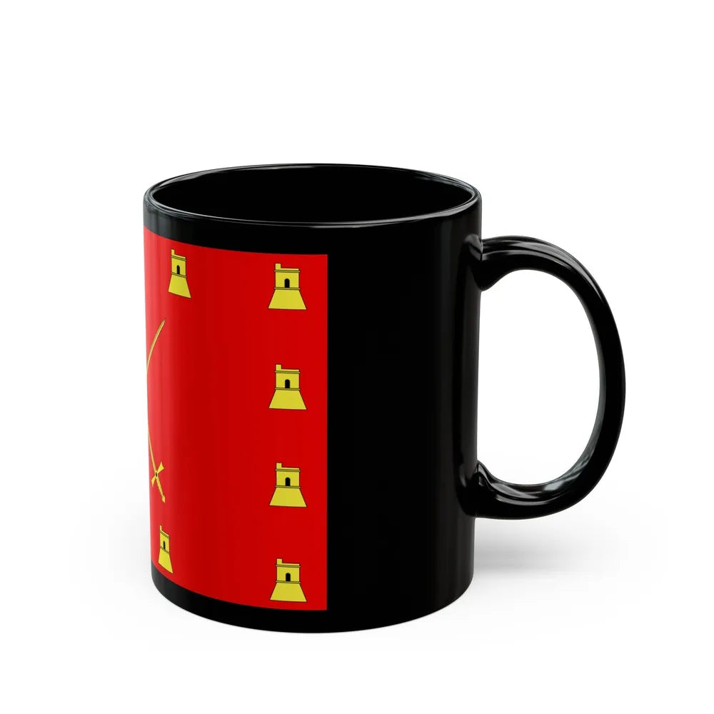 Flag of Pembroke Malta - Black Coffee Mug-Go Mug Yourself