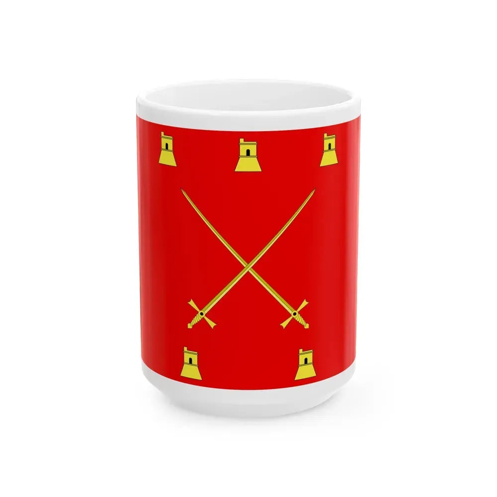 Flag of Pembroke Malta - White Coffee Mug 15oz - Go Mug Yourself